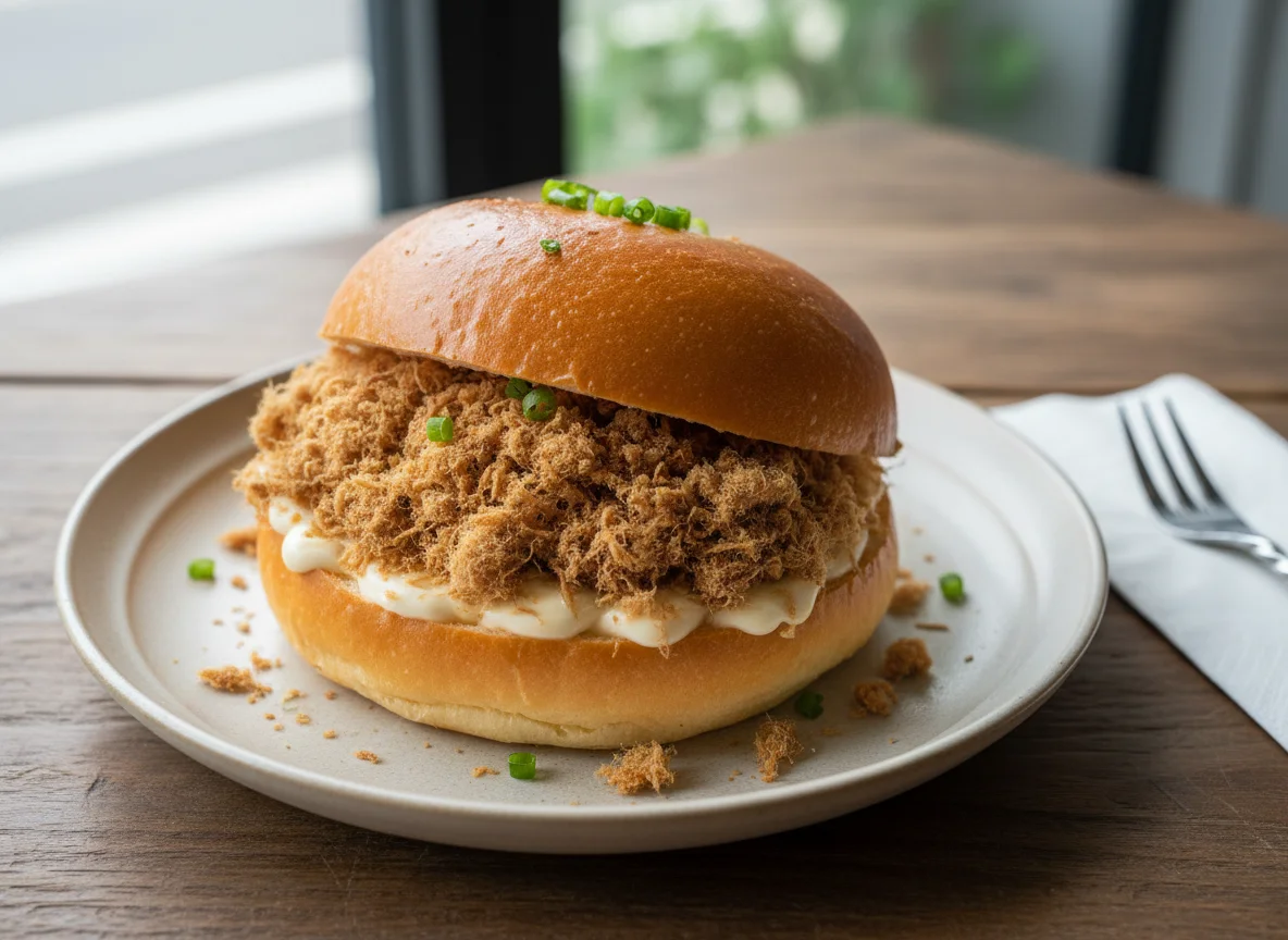 Pork floss bun photo