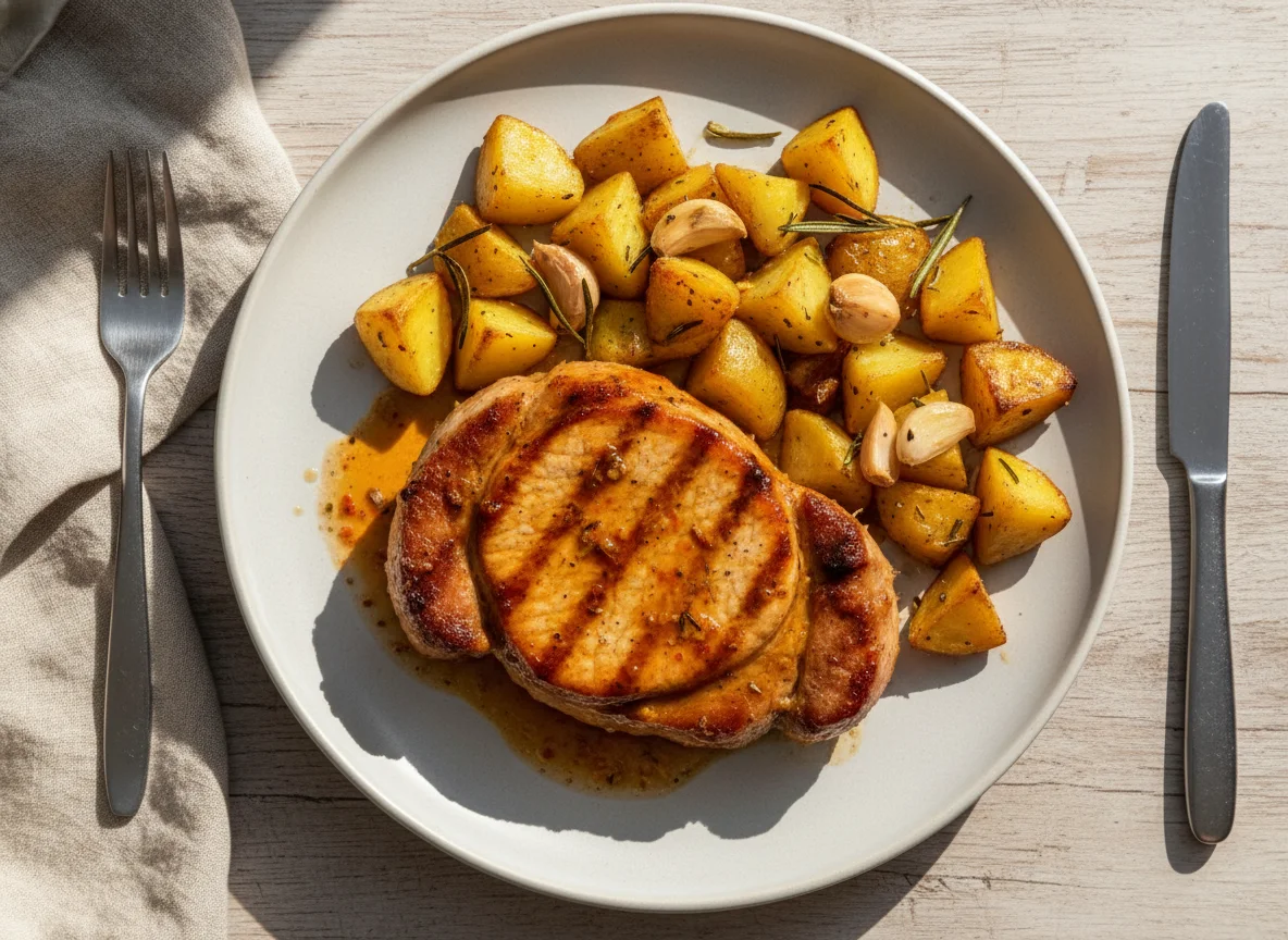 Pork Loin with Roasted Potatoes photo