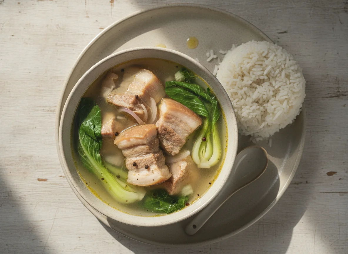 Pork Nilaga with White Rice photo