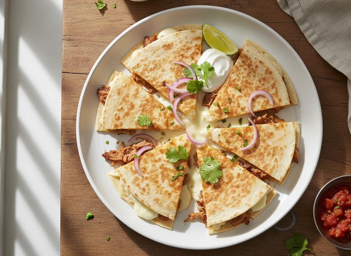 Pork Quesadilla with Mozzarella photo