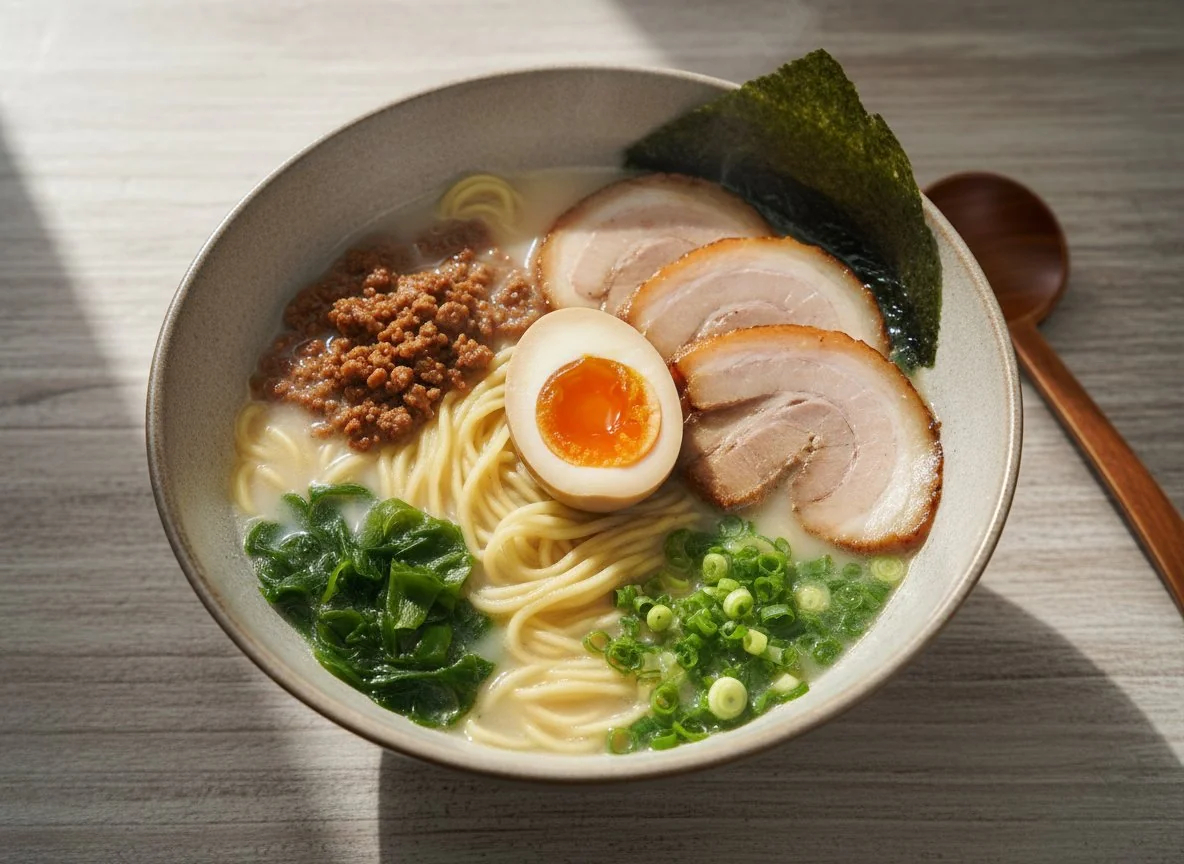 Pork Ramen with Soft-Boiled Egg photo