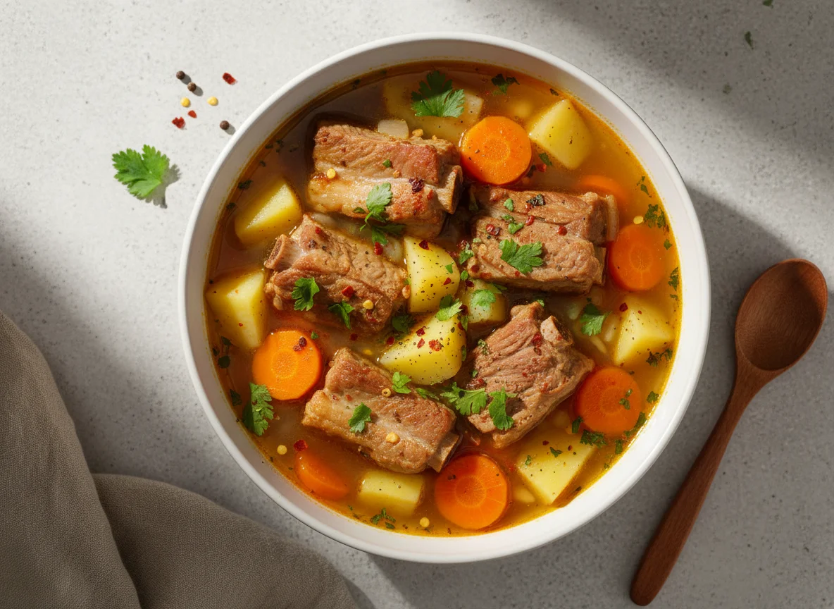 Pork Rib and Vegetable Soup photo