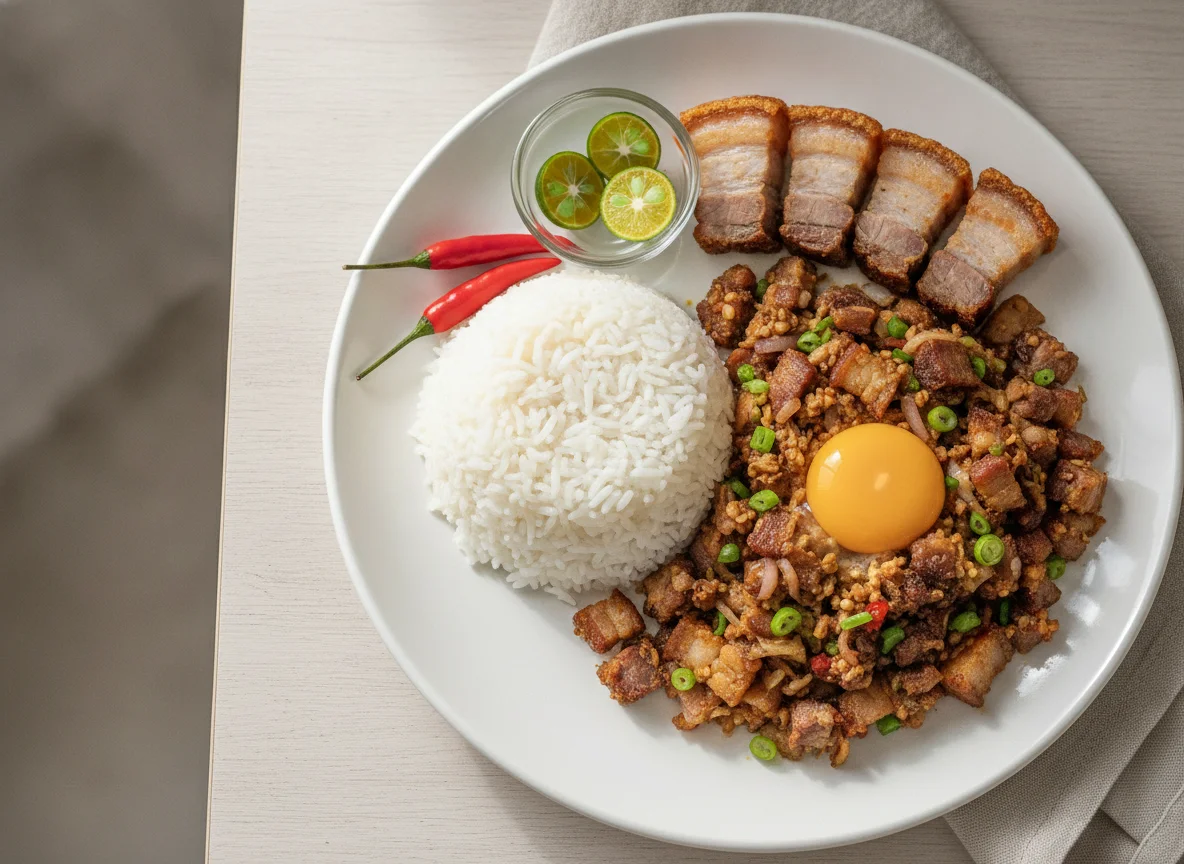Pork Sisig with White Rice photo