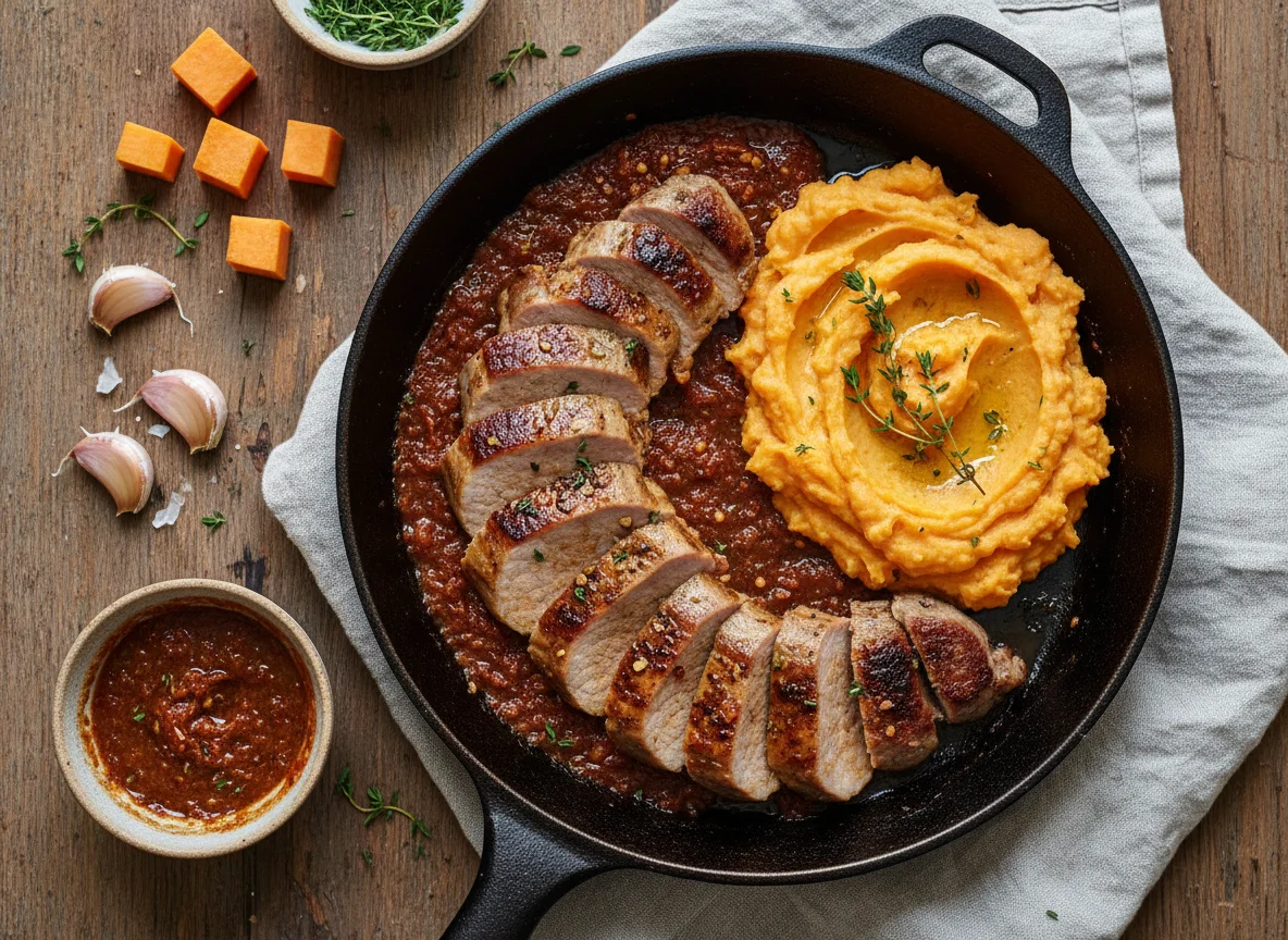 Pork Tenderloin Sofrito in a pan photo