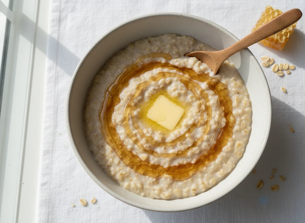 Porridge with Butter and Honey photo