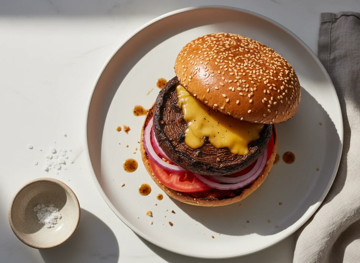Portobello Mushroom Burger photo