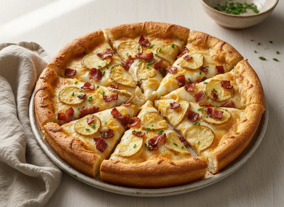 Potato and Bacon Pizza photo