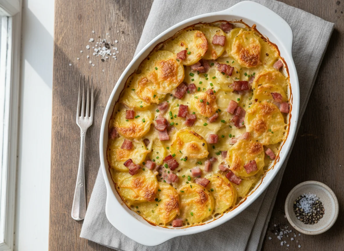 Potato and Ham Gratin photo