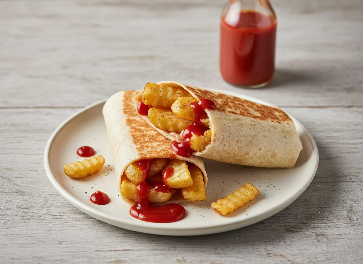 Potato and Ketchup Wrap photo