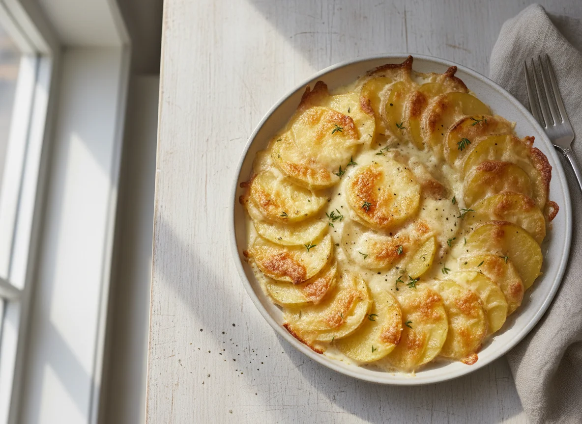 Potato Gratin with Cream Sauce photo