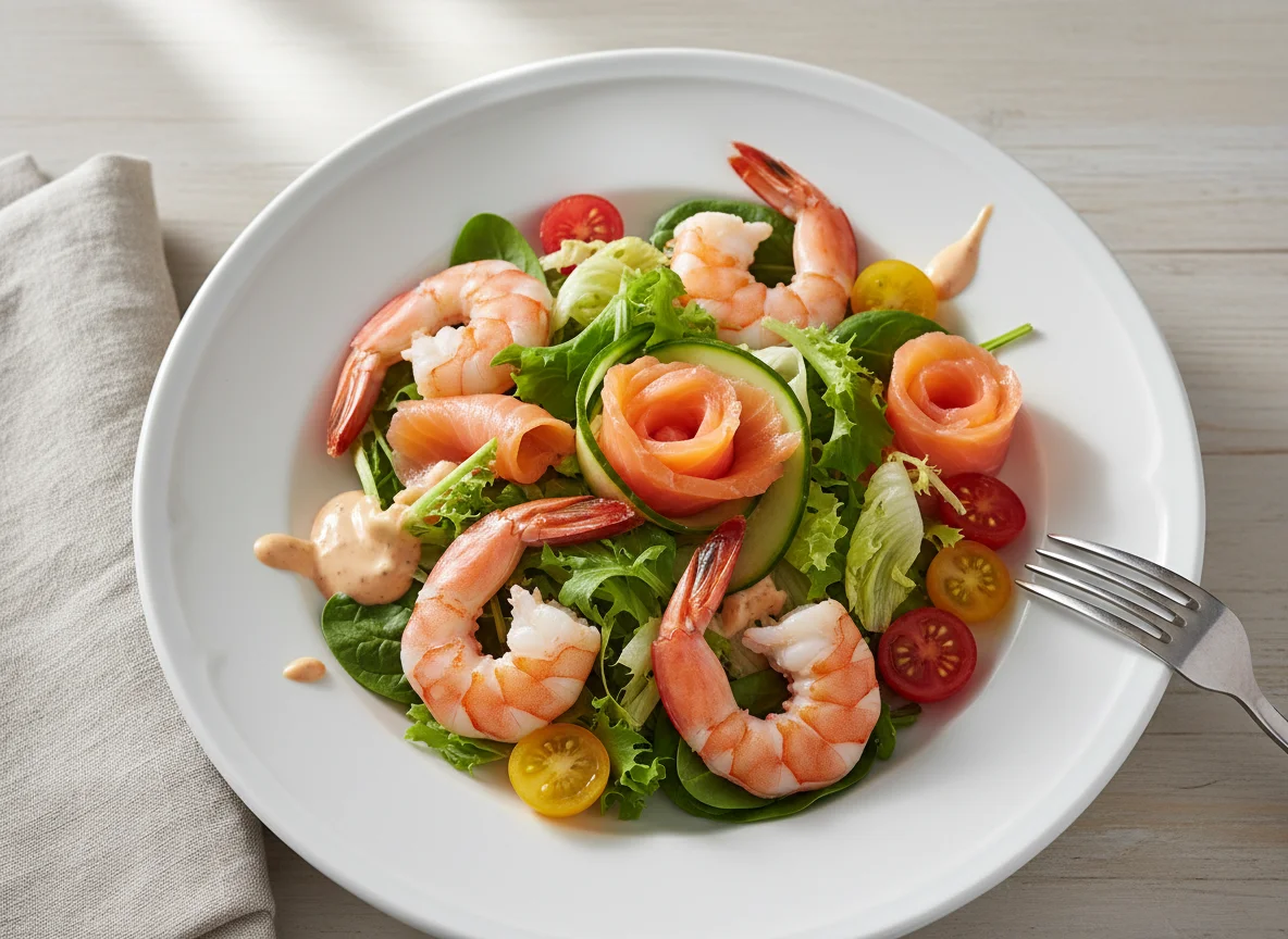 Prawn and Smoked Salmon Salad photo