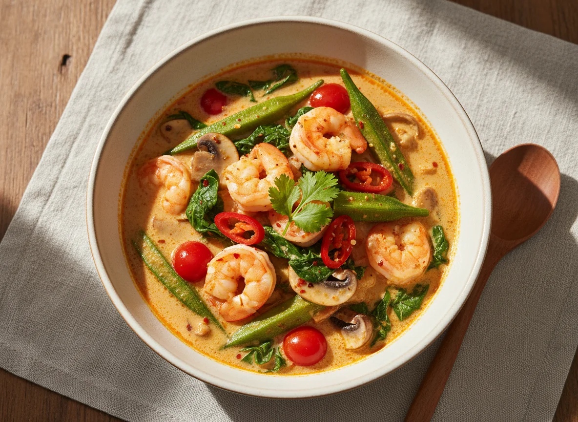 Prawn and Vegetable Curry/Soup photo