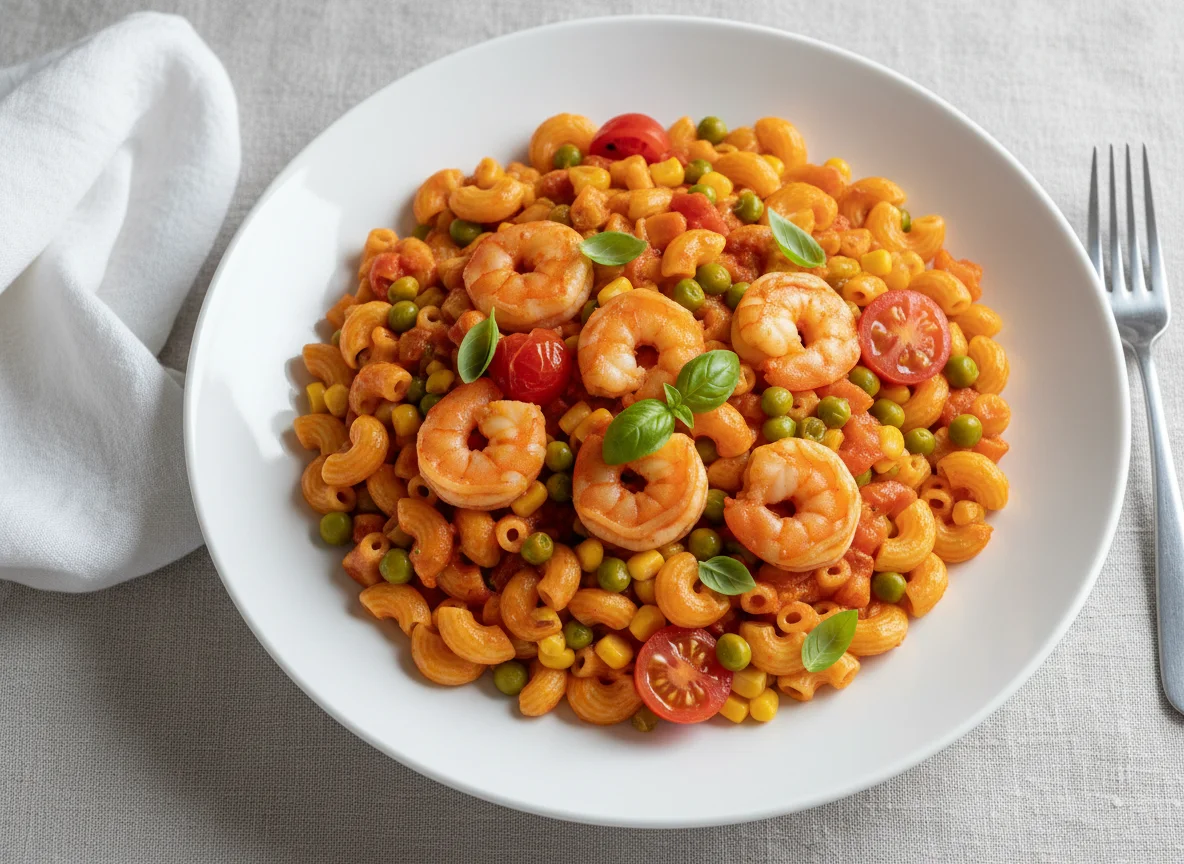 Prawn and Vegetable Pasta photo