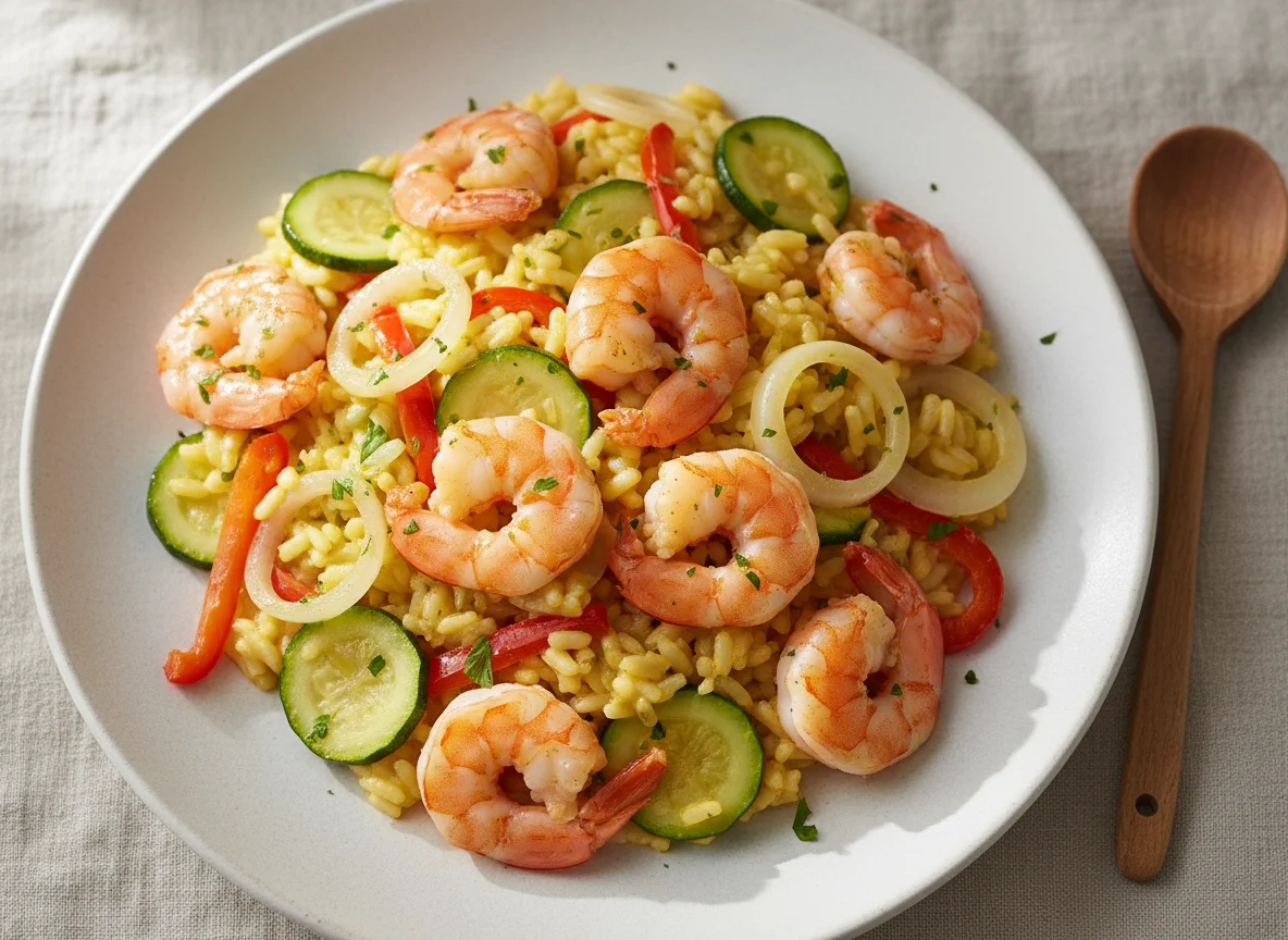 Prawn and Vegetable Risotto photo