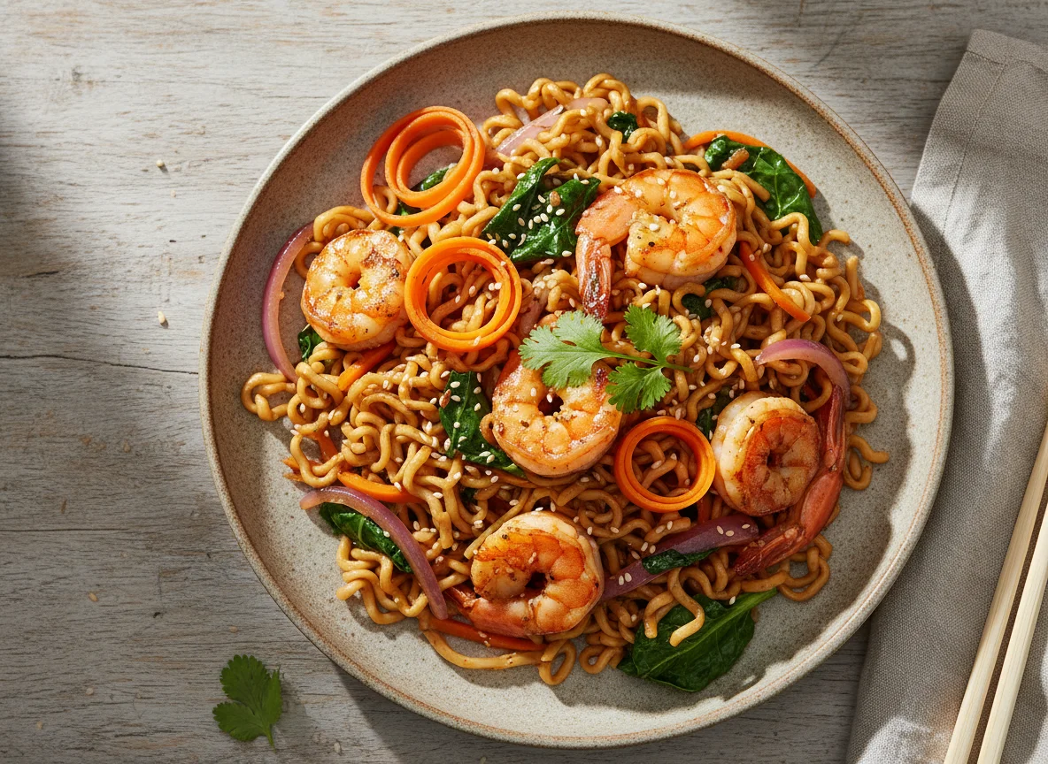Prawn Noodle Stir-fry photo