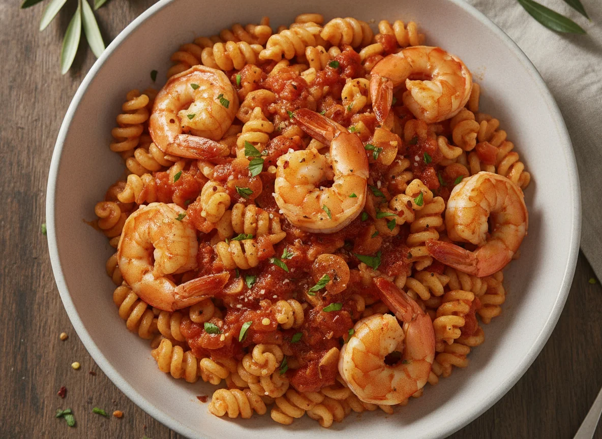 Prawn Pasta with Tomato Sauce photo