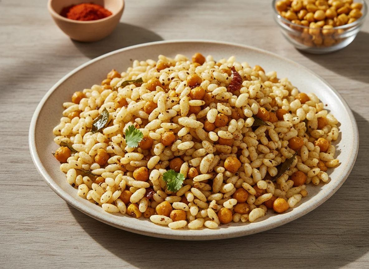 Puffed Rice Snack (Murmura Mixture) photo