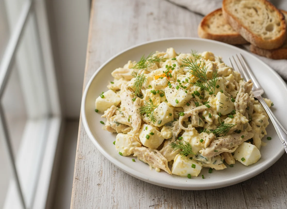 Pulled Chicken and Egg Salad photo