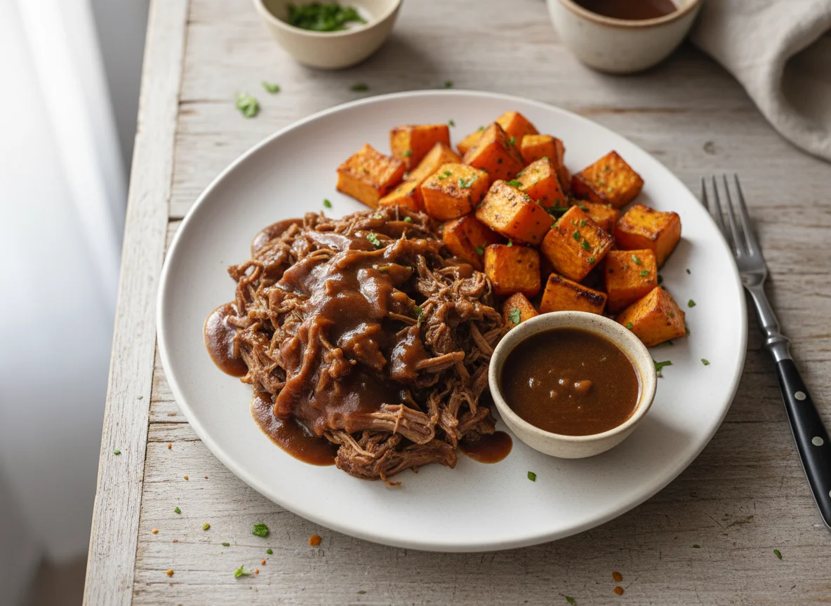 Pulled Meat with Sweet Potato photo