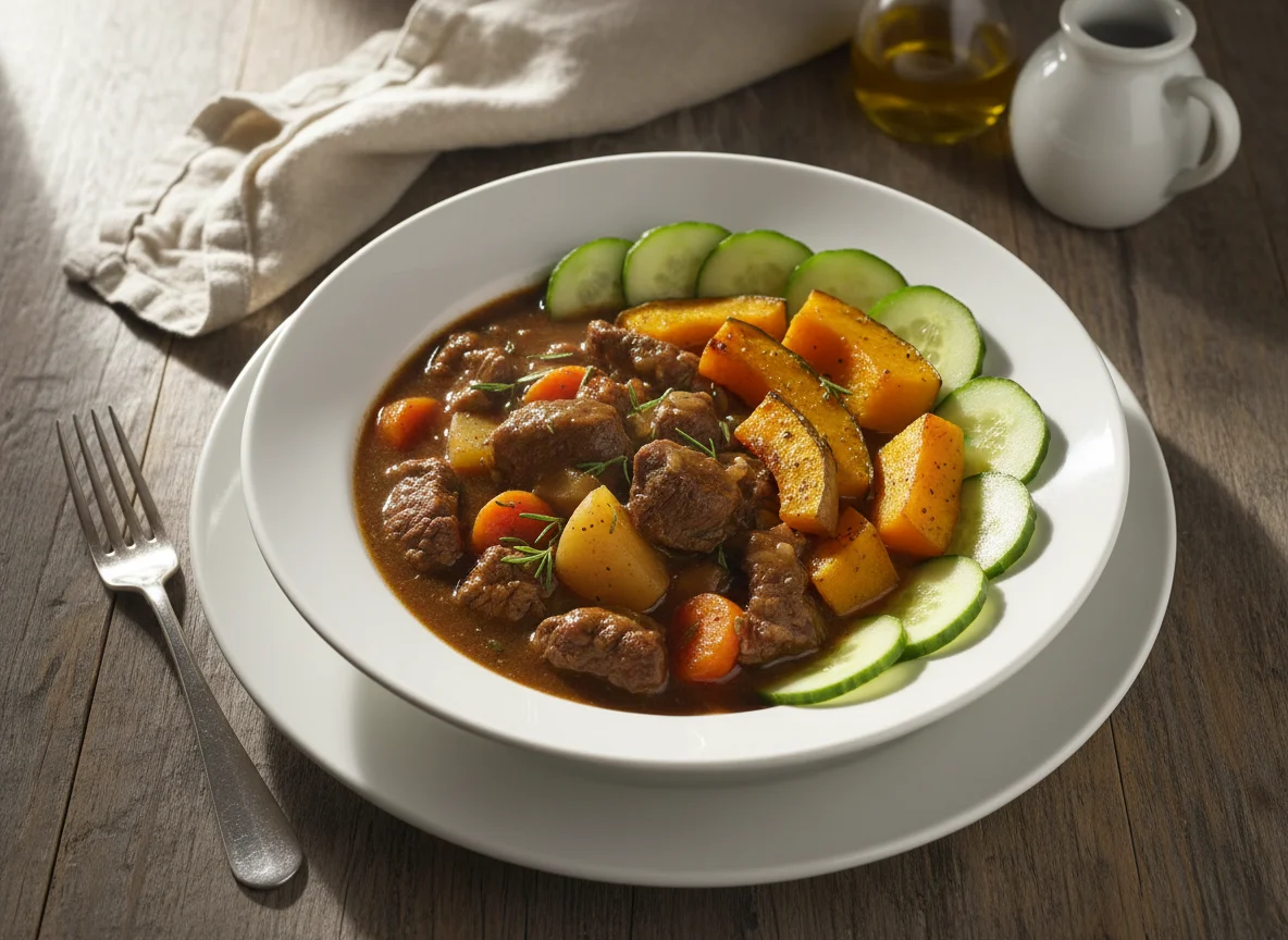 Pumpkin, Stew and Cucumber photo