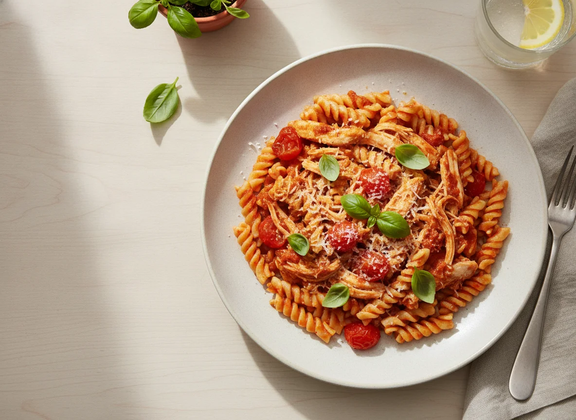 Purepower Pulled Chicken Fillet & Wholemeal Pasta photo