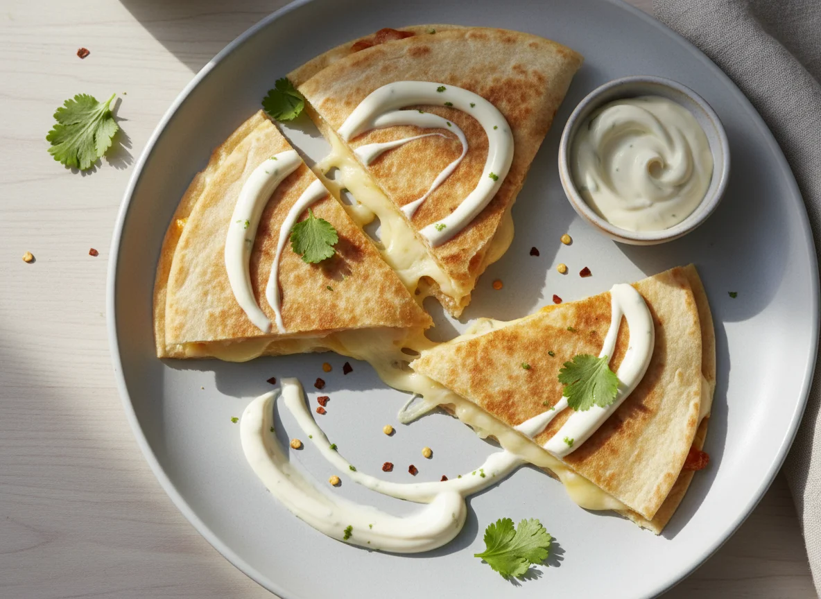 Quesadilla with mayonnaise photo