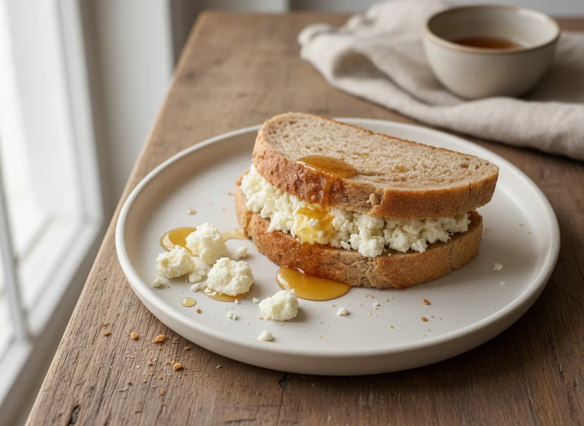 Queso Fresco and Honey Sandwich photo