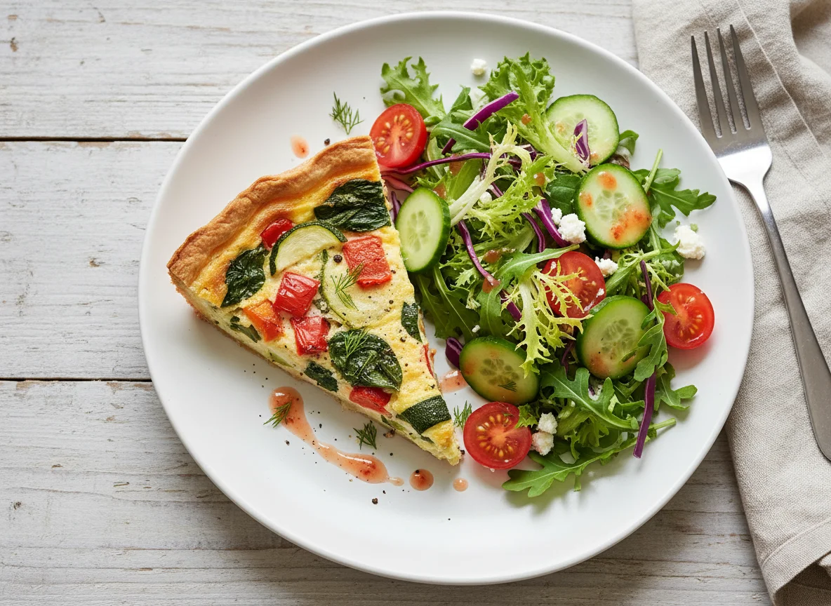 Quiche with Side Salad photo