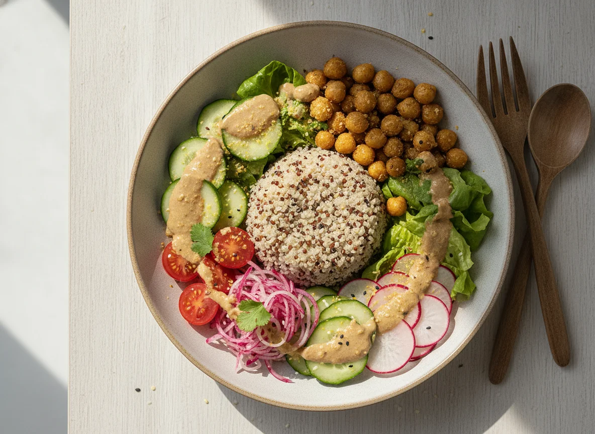 Quinoa and Chickpea Buddha Bowl photo