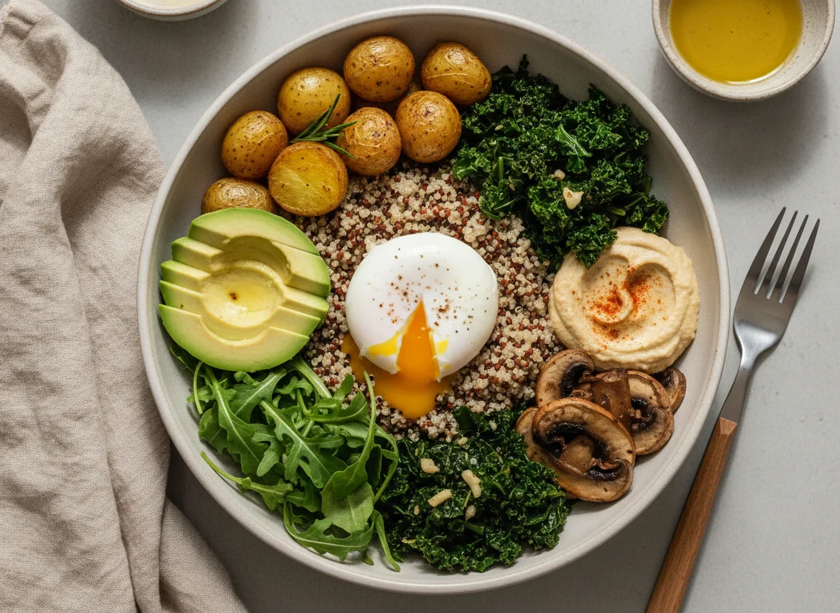 Quinoa and Egg Buddha Bowl photo