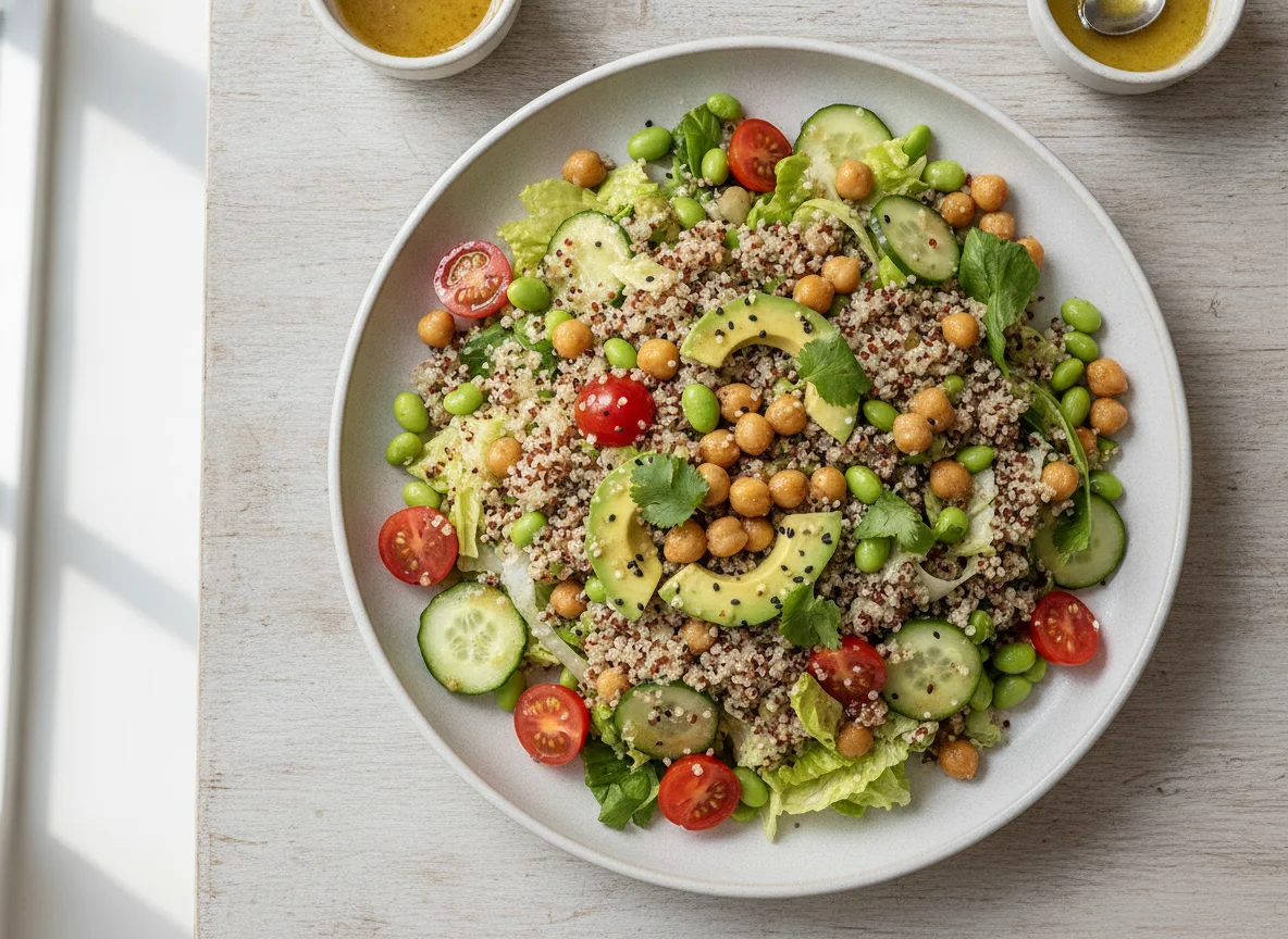 Quinoa Salad with Avocado and Chickpeas photo