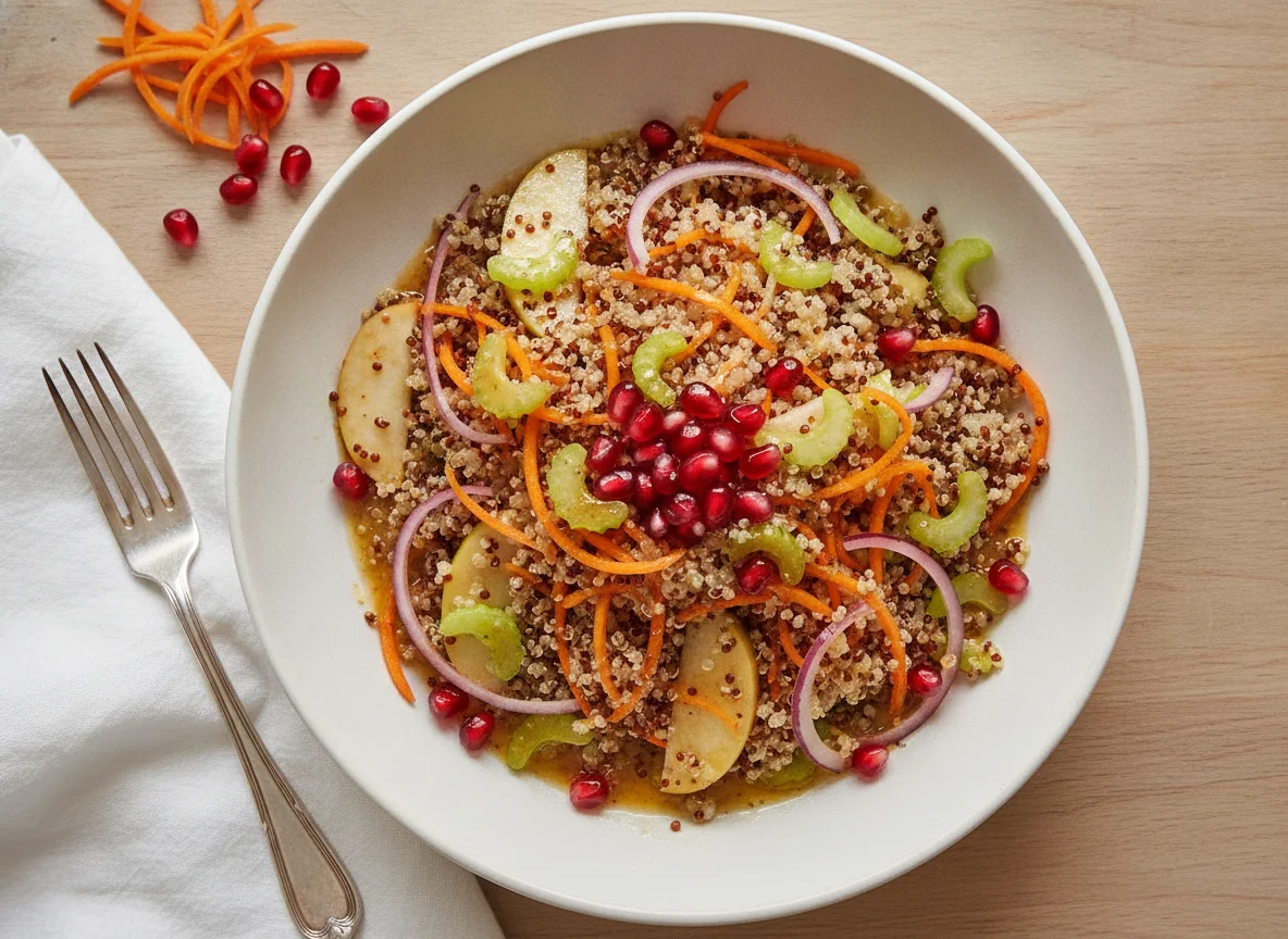 Quinoa Salad with Carrots and Pomegranate photo