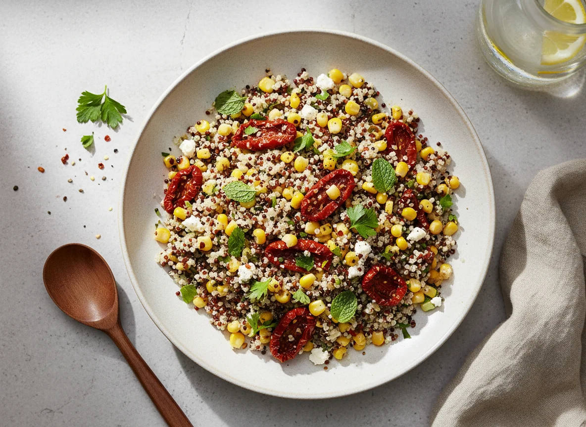 Quinoa Salad with Corn and Dried Tomatoes photo