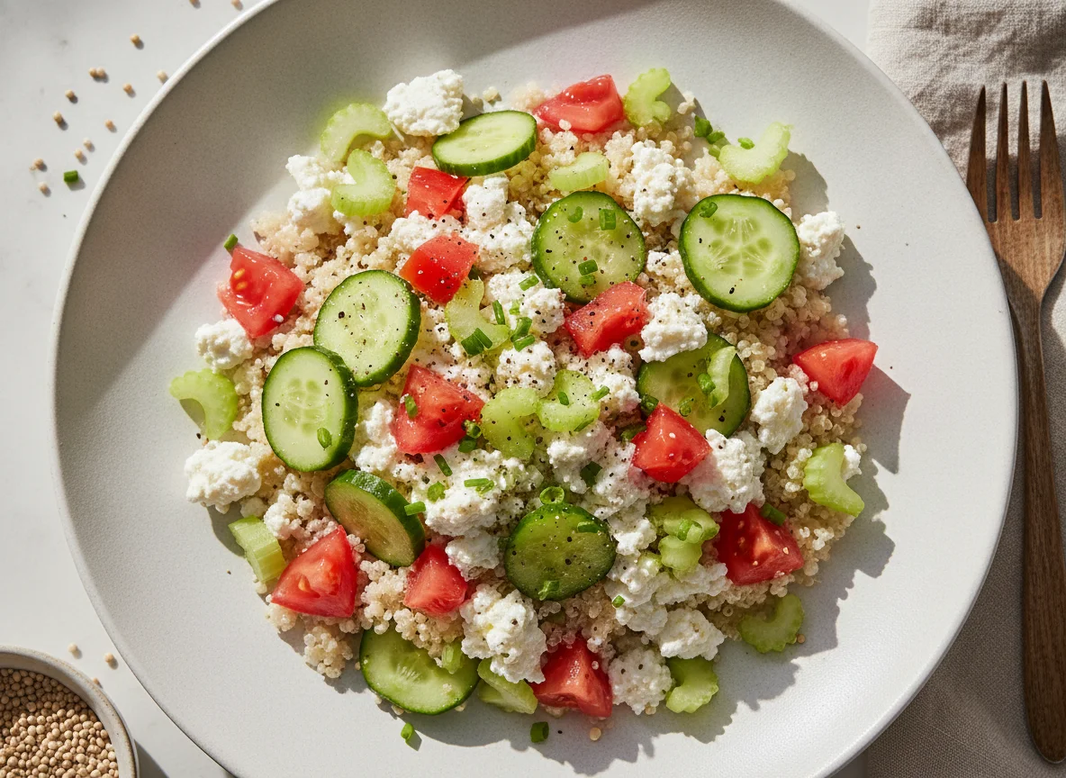 Quinoa Salad with Cottage Cheese photo