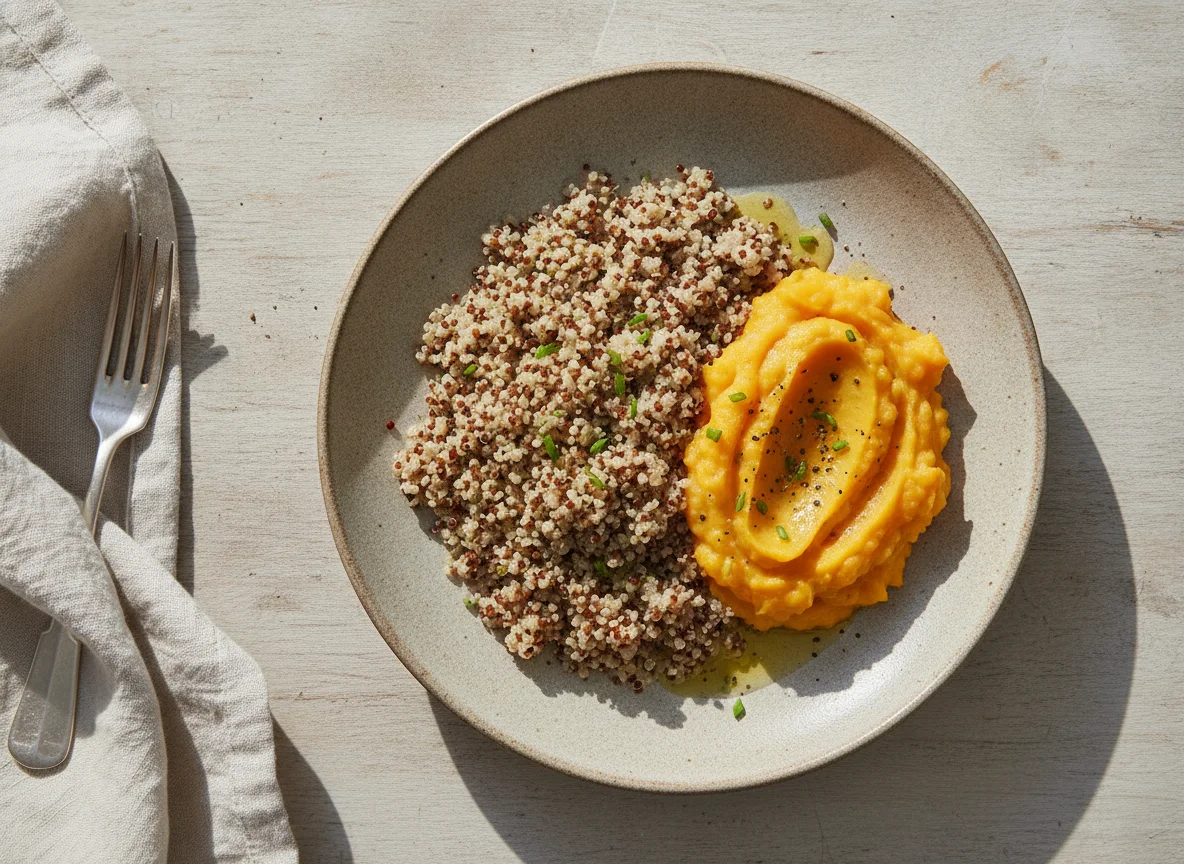 Quinoa with Mashed Squash photo