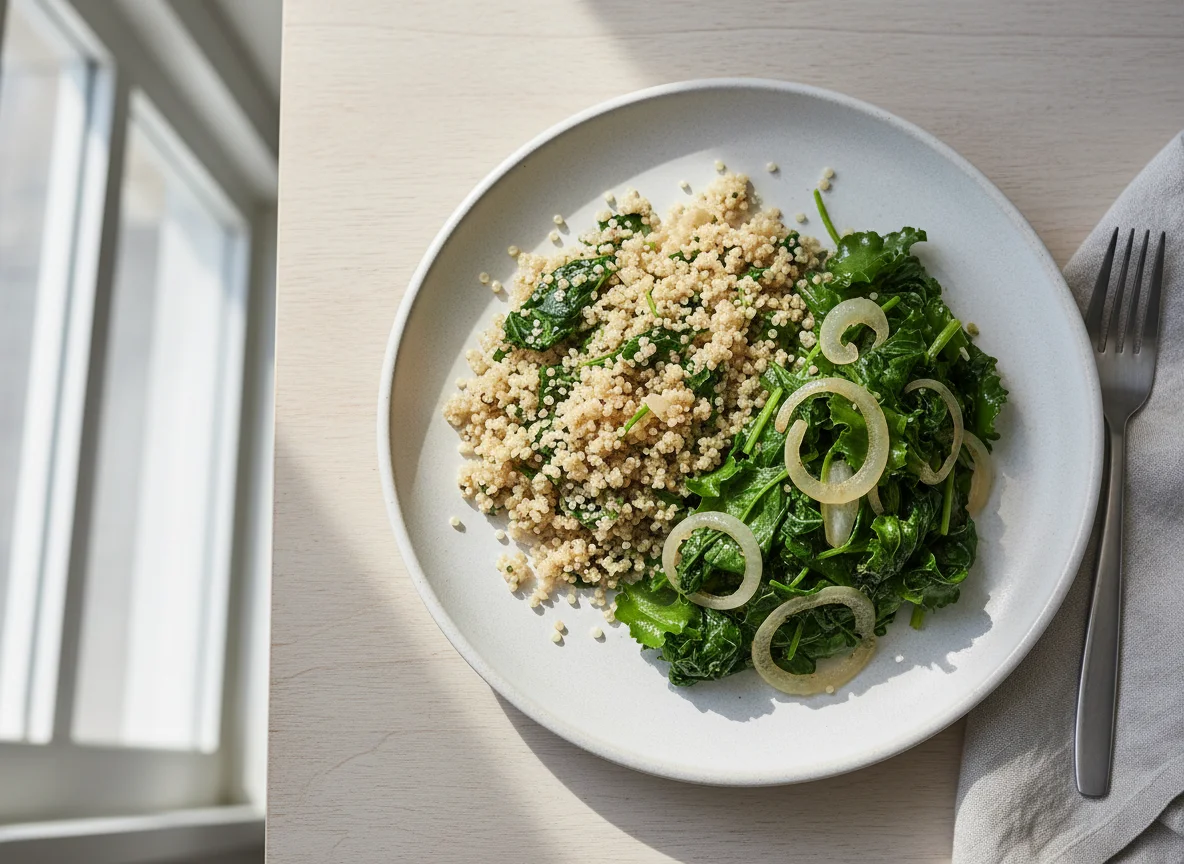 Quinoa with Sauteed Greens photo