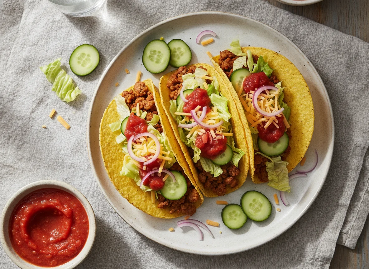 Quorn Mince Tacos with Salad photo