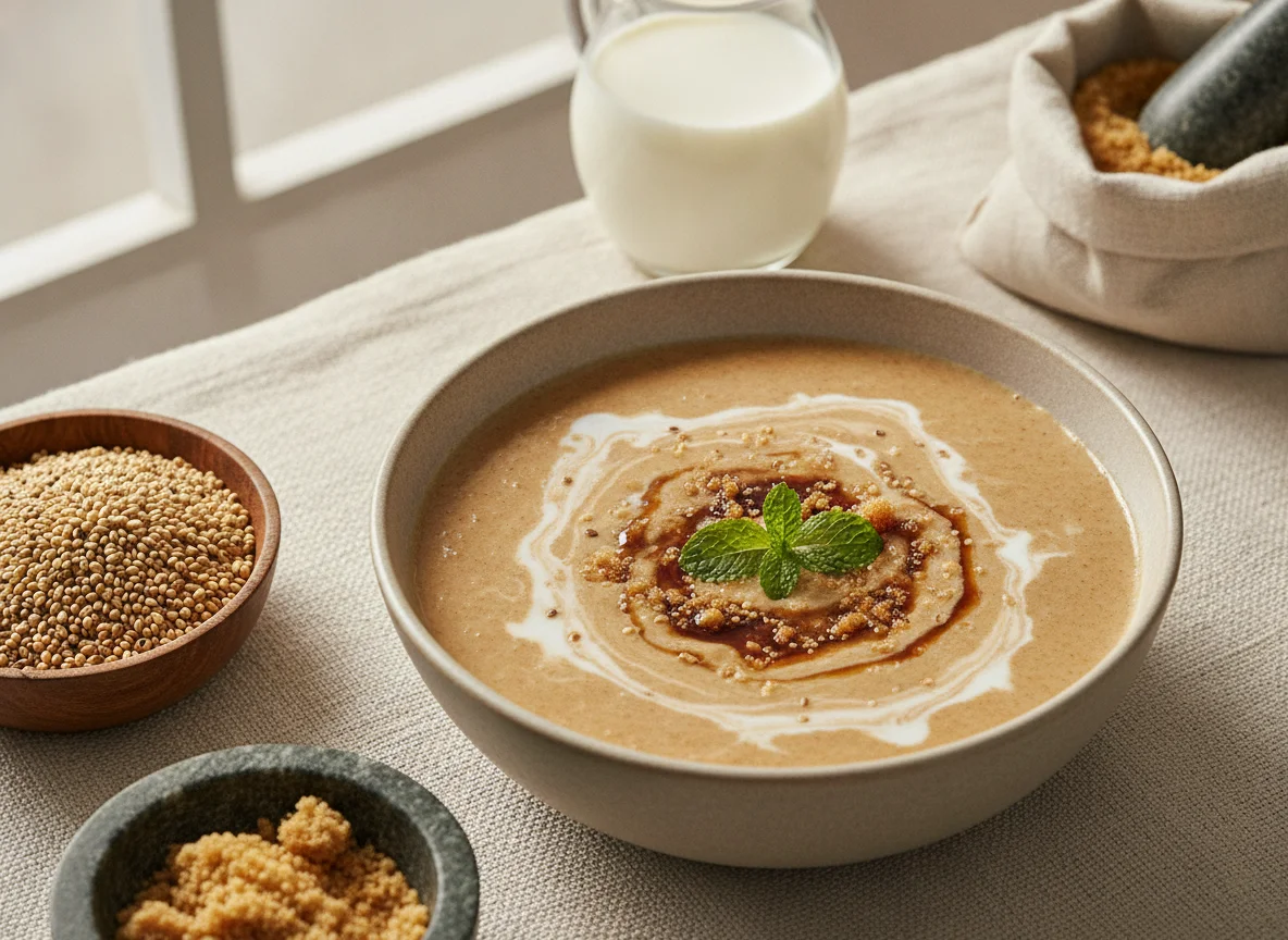 Ragi Malt with Milk photo