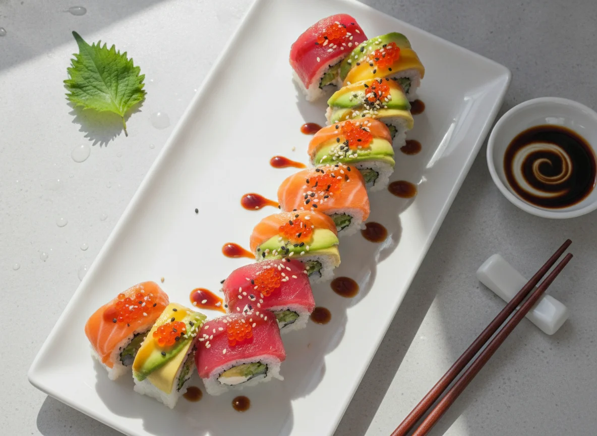 Rainbow Sushi Roll photo