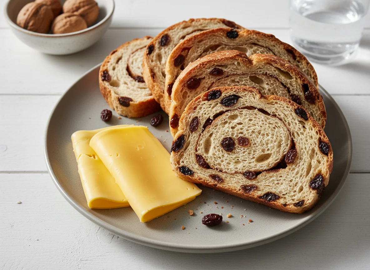 Raisin Bread and Cheese Slices photo