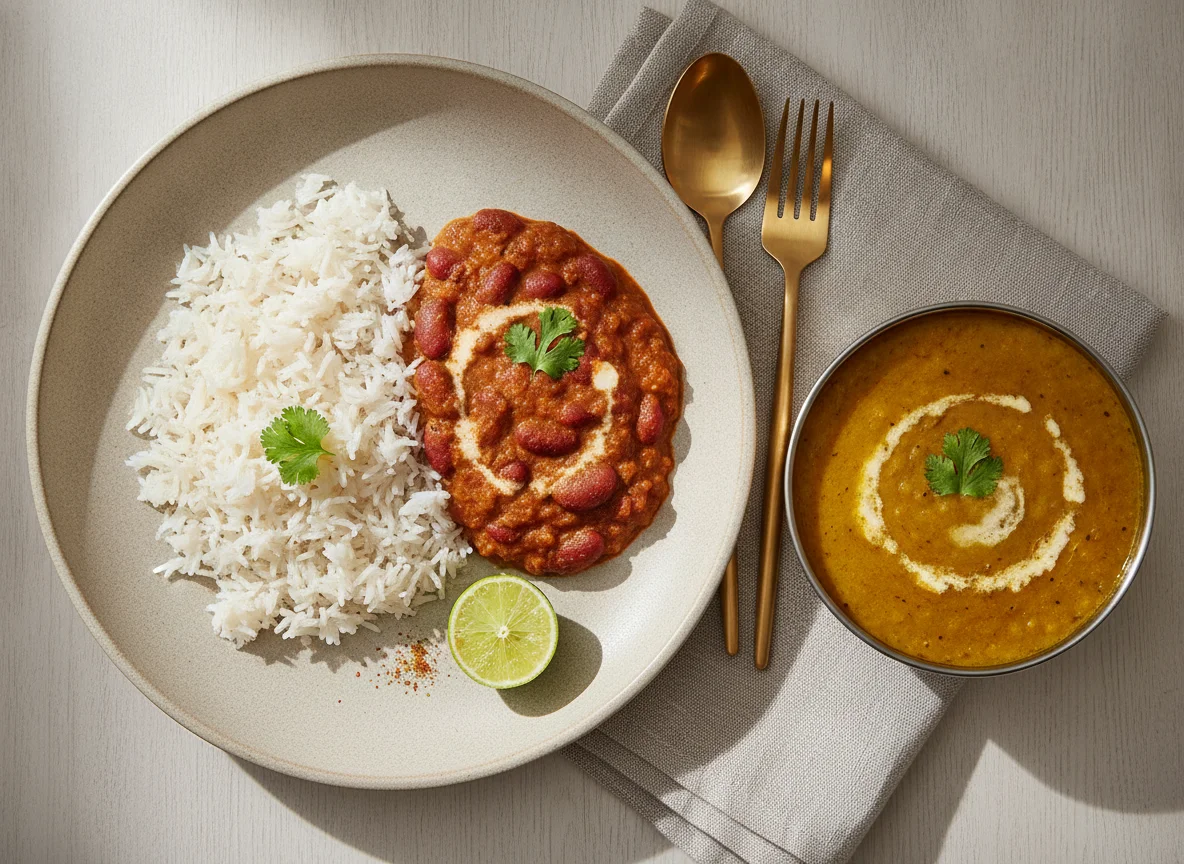 Rajma Chawal with Dal photo