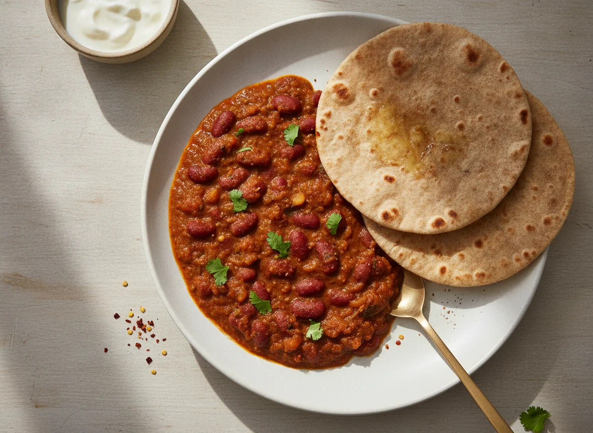Rajma Masala with Roti photo