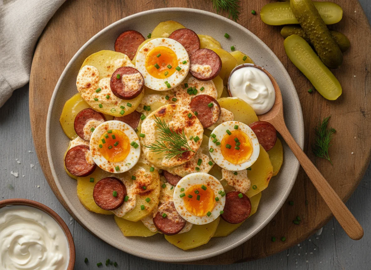 Rakott krumpli (Hungarian Layered Potatoes) photo