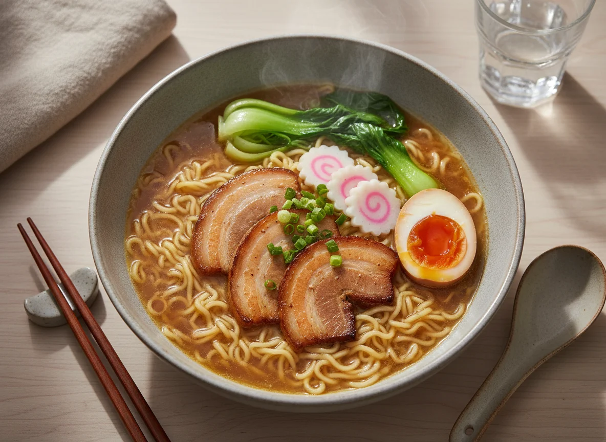 Ramen with Chashu Pork and Egg photo