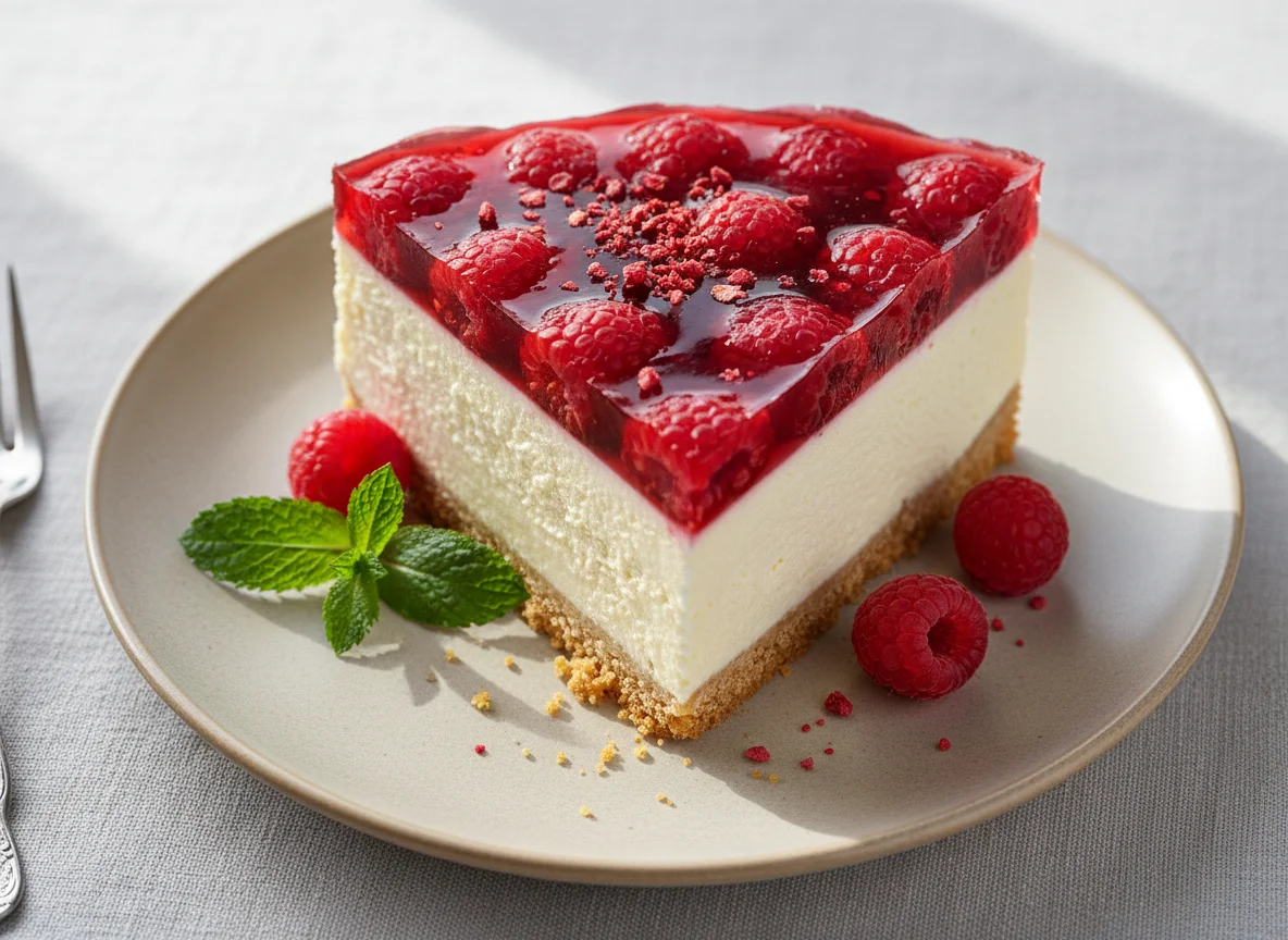 Raspberry Cheesecake Slice photo
