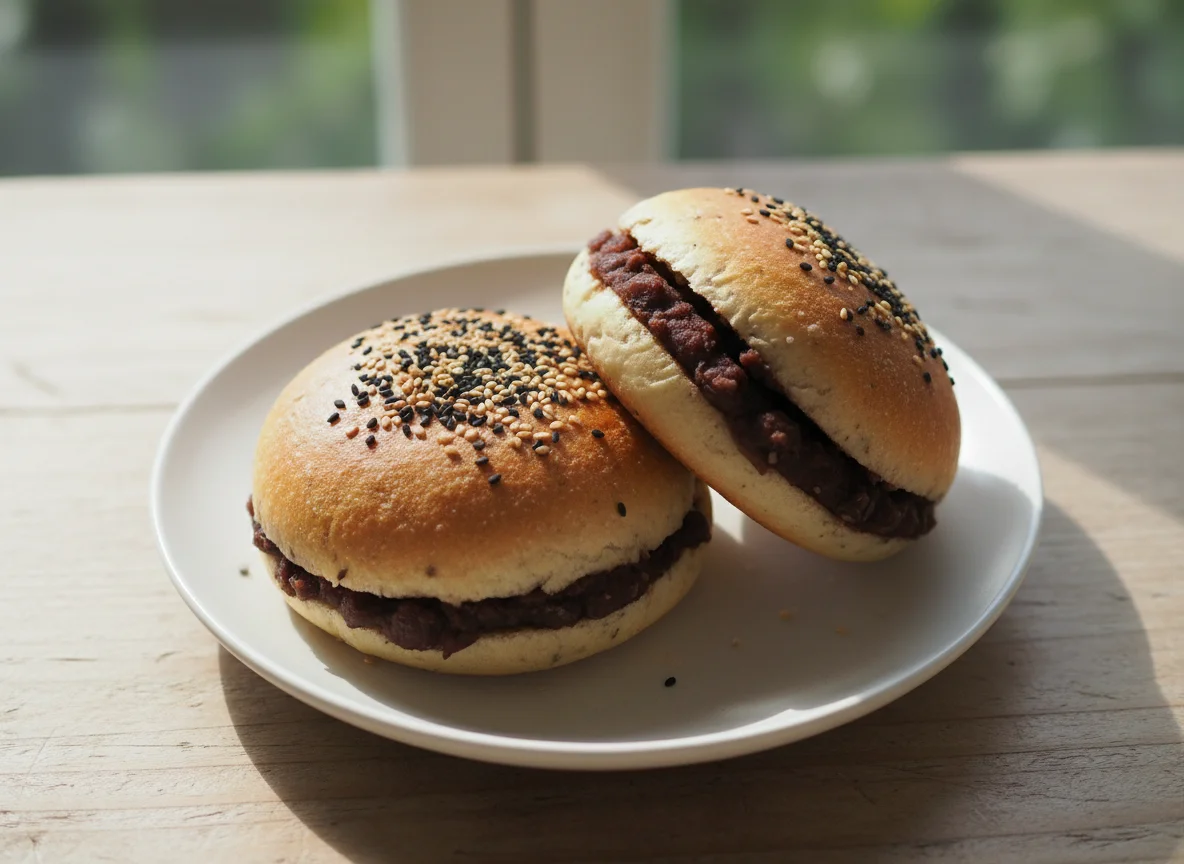Red Bean Paste Bun photo
