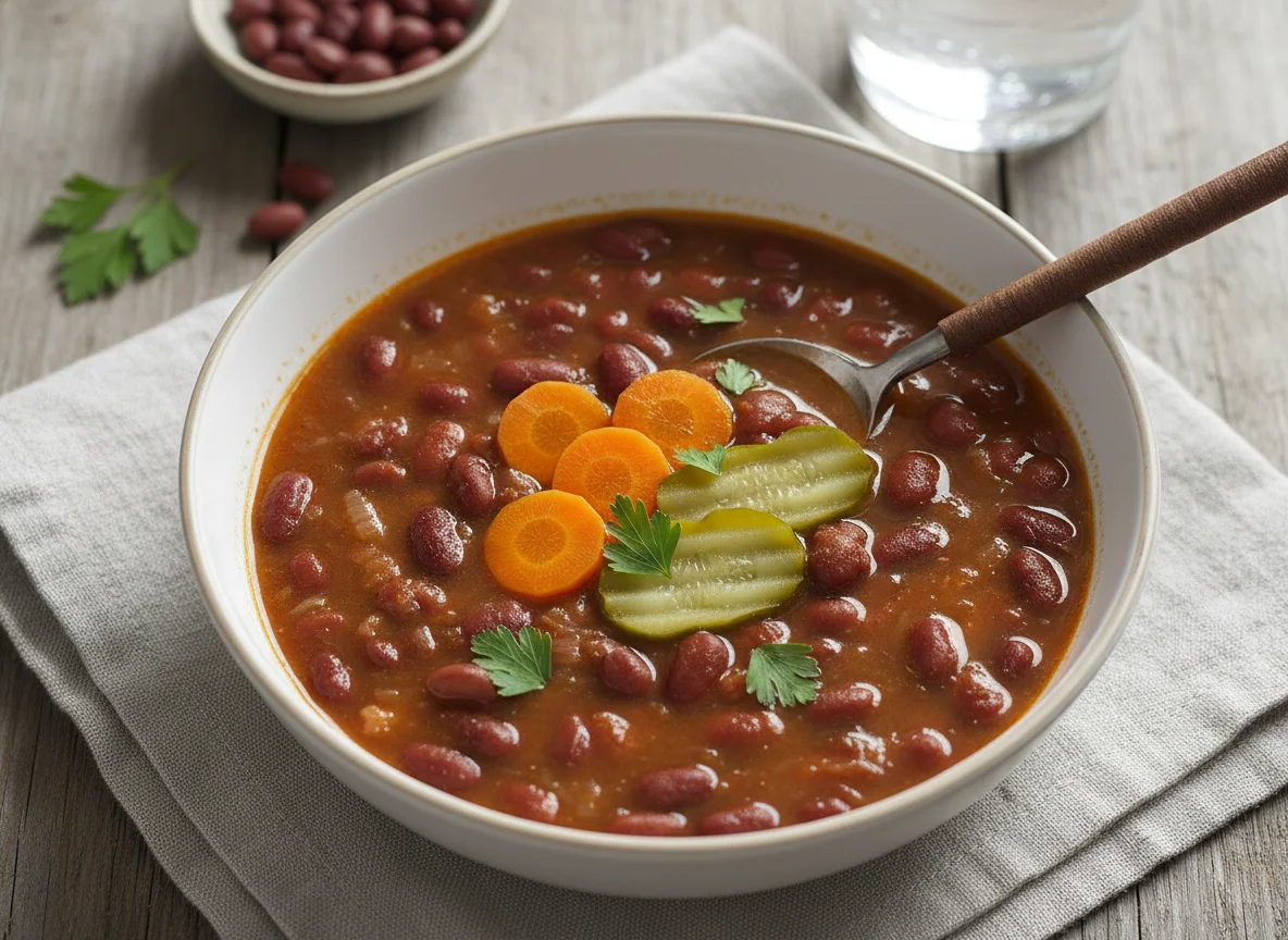 Red Bean Soup with Vegetables photo