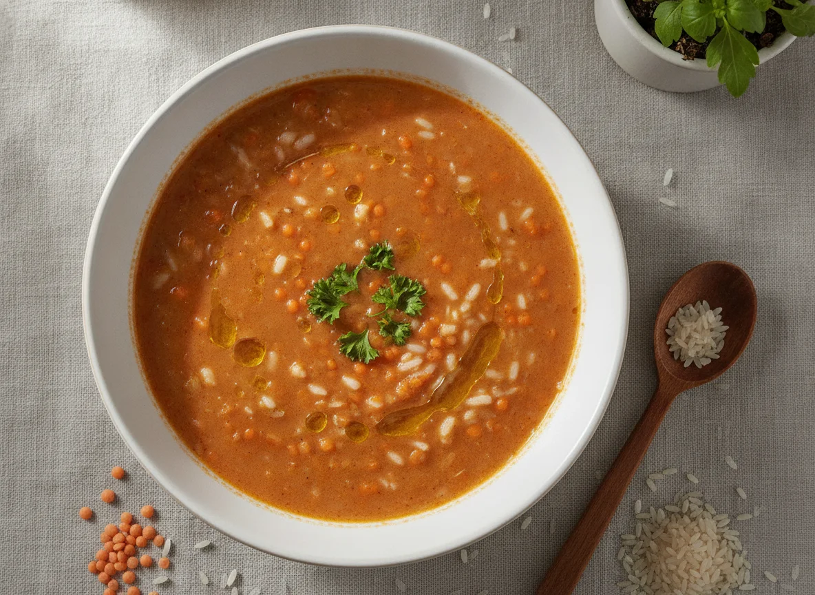 Red Lentil and Rice Soup photo