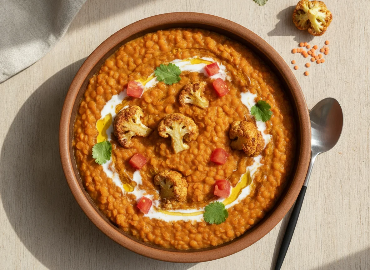 Red Lentil Dahl with Cauliflower photo