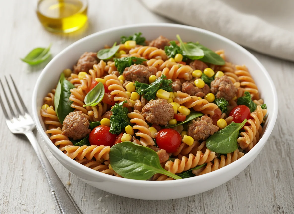 Red Lentil Pasta with Vegetables photo